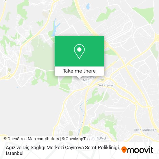Ağız ve Diş Sağlığı Merkezi Çayırova Semt Polikliniği map