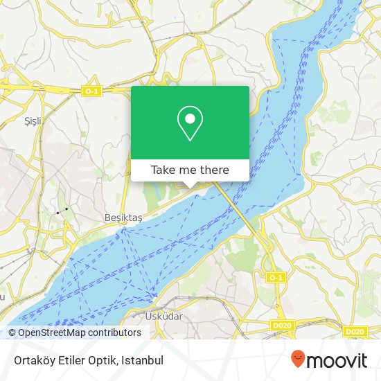 Ortaköy Etiler Optik map