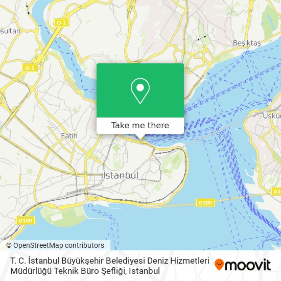 T. C. İstanbul Büyükşehir Belediyesi Deniz Hizmetleri Müdürlüğü Teknik Büro Şefliği map