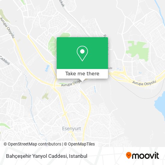 Bahçeşehir Yanyol Caddesi map