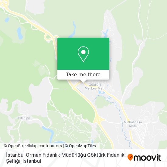 İstanbul Orman Fidanlık Müdürlüğü Göktürk Fidanlık Şefliği map