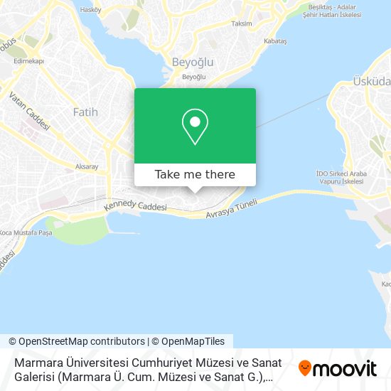 Marmara Üniversitesi Cumhuriyet Müzesi ve Sanat Galerisi (Marmara Ü. Cum. Müzesi ve Sanat G.) map