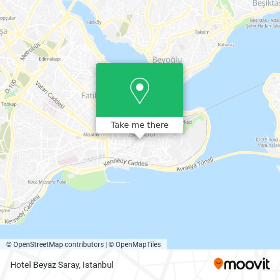 Hotel Beyaz Saray map