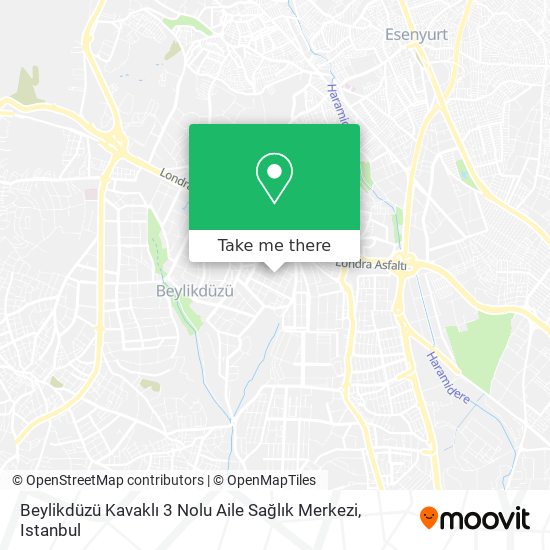 Beylikdüzü Kavaklı 3 Nolu Aile Sağlık Merkezi map