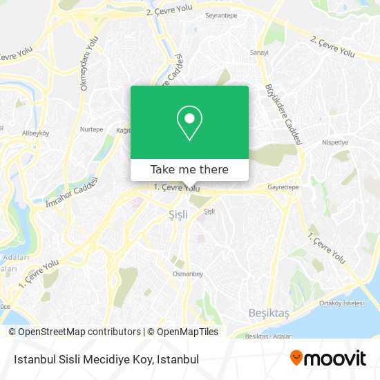 Istanbul Sisli Mecidiye Koy map