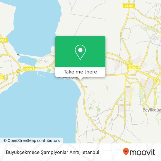 Büyükçekmece Şampiyonlar Anıtı map