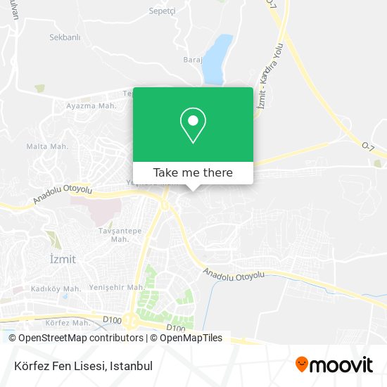 Körfez Fen Lisesi map