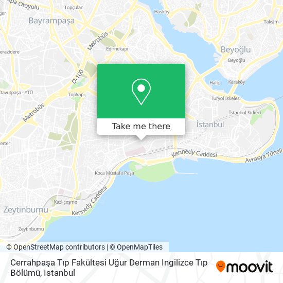 Cerrahpaşa Tıp Fakültesi Uğur Derman Ingilizce Tıp Bölümü map