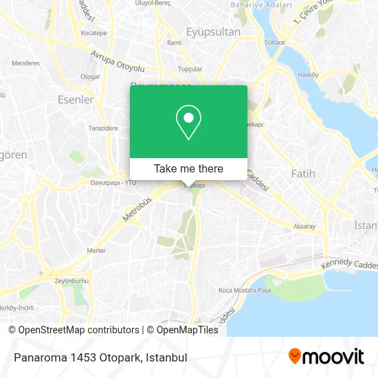 Panaroma 1453 Otopark map