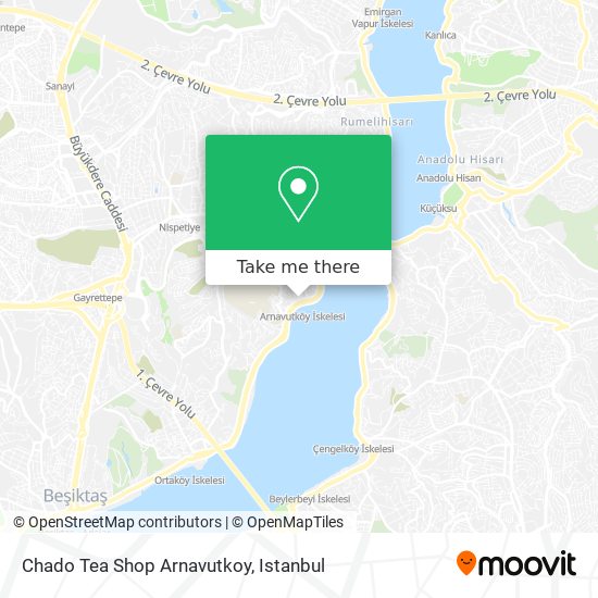 Chado Tea Shop Arnavutkoy map