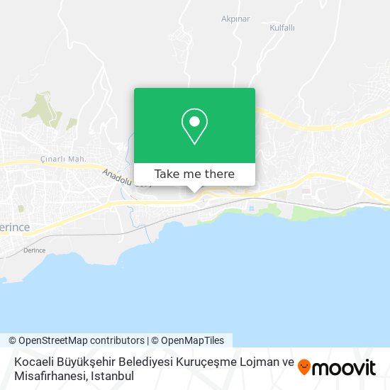 Kocaeli Büyükşehir Belediyesi Kuruçeşme Lojman ve Misafirhanesi map