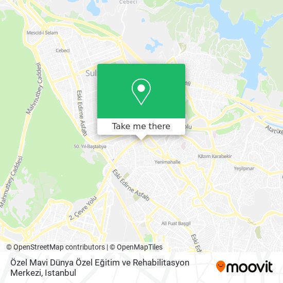 Özel Mavi Dünya Özel Eğitim ve Rehabilitasyon Merkezi map