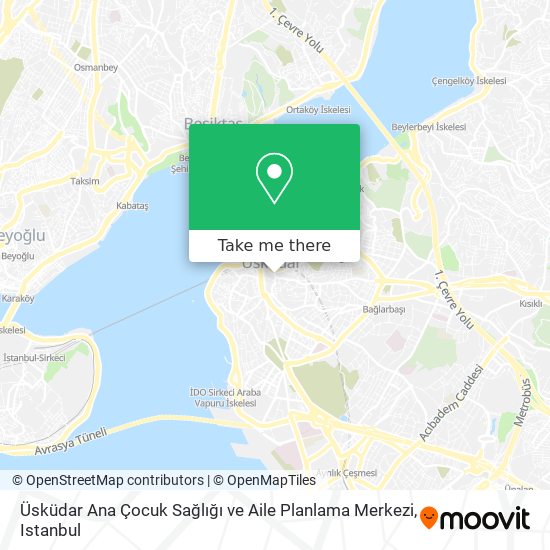 Üsküdar Ana Çocuk Sağlığı ve Aile Planlama Merkezi map