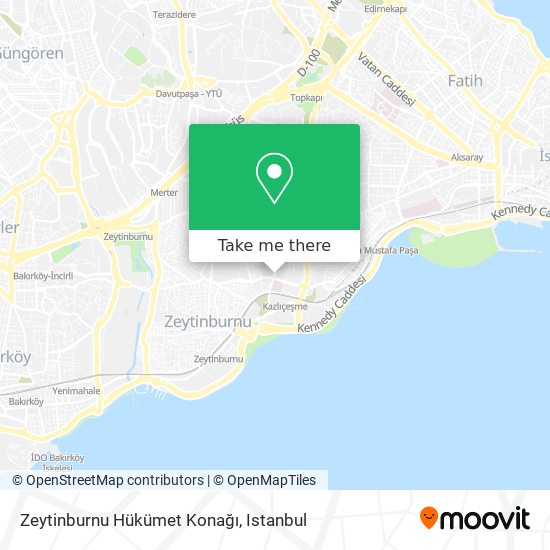 Zeytinburnu Hükümet Konağı map