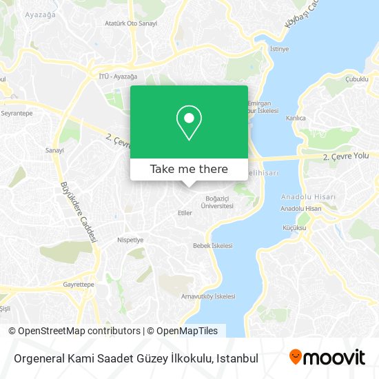 Orgeneral Kami Saadet Güzey İlkokulu map