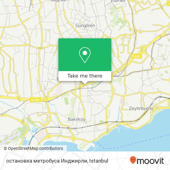 остановка метробуса Инджирли map