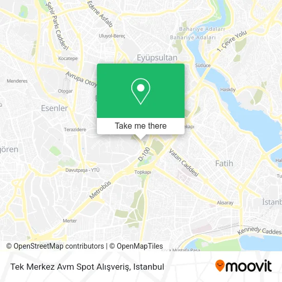 Tek Merkez Avm Spot Alışveriş map