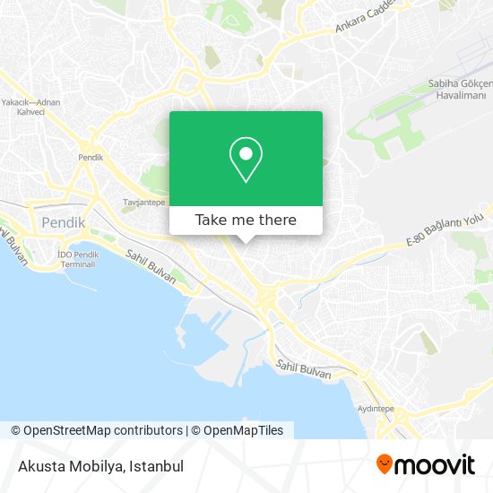 Akusta Mobilya map