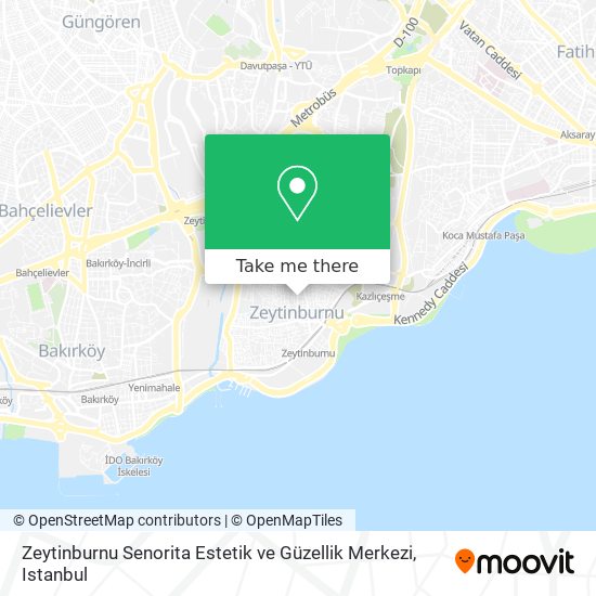 Zeytinburnu Senorita Estetik ve Güzellik Merkezi map