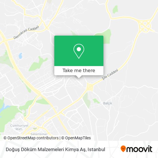 Doğuş Döküm Malzemeleri Kimya Aş map