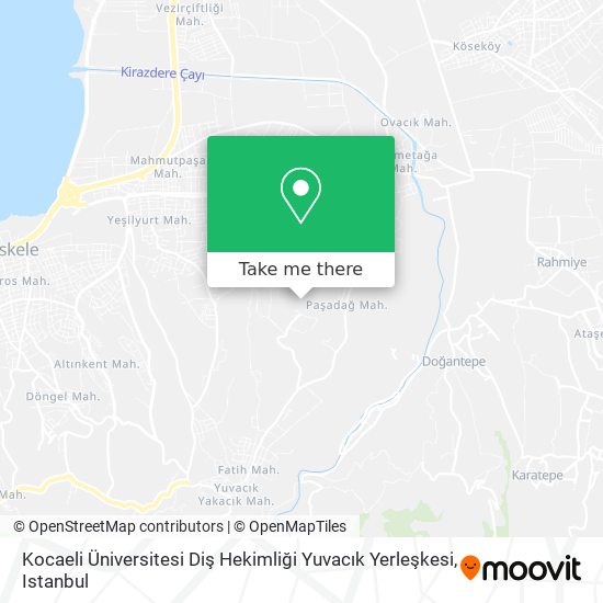 Kocaeli Üniversitesi Diş Hekimliği Yuvacık Yerleşkesi map
