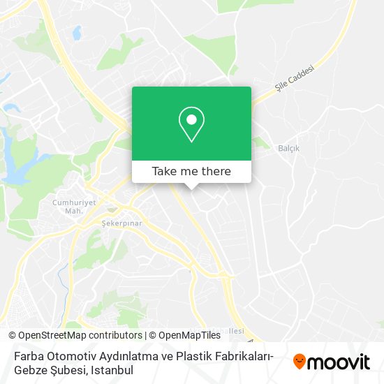 Farba Otomotiv Aydınlatma ve Plastik Fabrikaları-Gebze Şubesi map