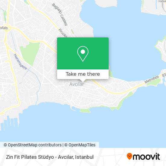 Zin Fit Pilates Stüdyo - Avcılar map