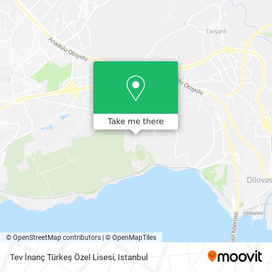 Tev İnanç Türkeş Özel Lisesi map