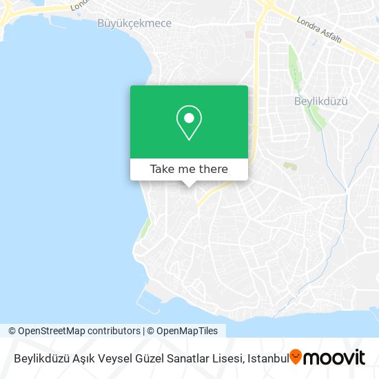 Beylikdüzü Aşık Veysel Güzel Sanatlar Lisesi map