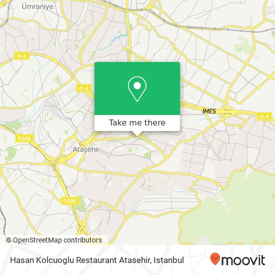 Hasan Kolcuoglu Restaurant Atasehir map