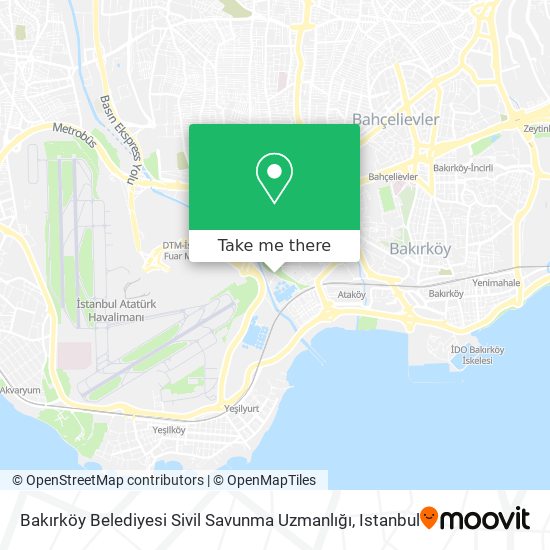 Bakırköy Belediyesi Sivil Savunma Uzmanlığı map
