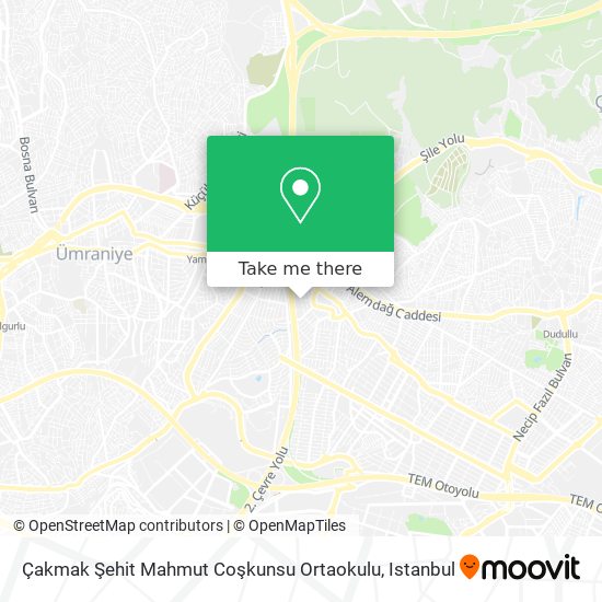 Çakmak Şehit Mahmut Coşkunsu Ortaokulu map