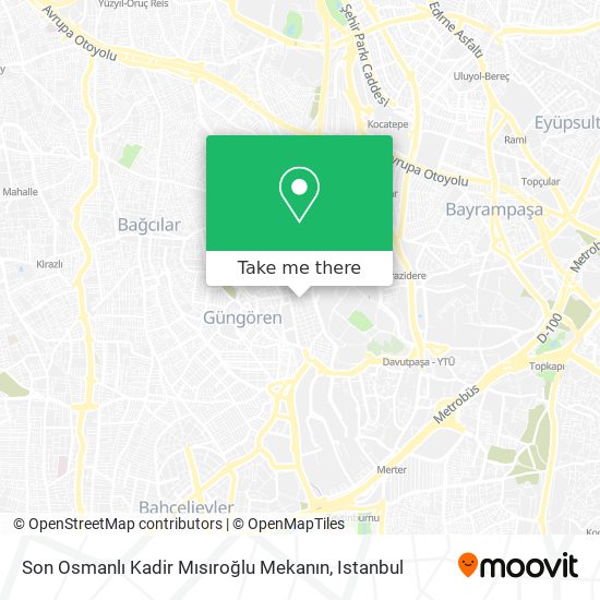 Son Osmanlı Kadir Mısıroğlu Mekanın map