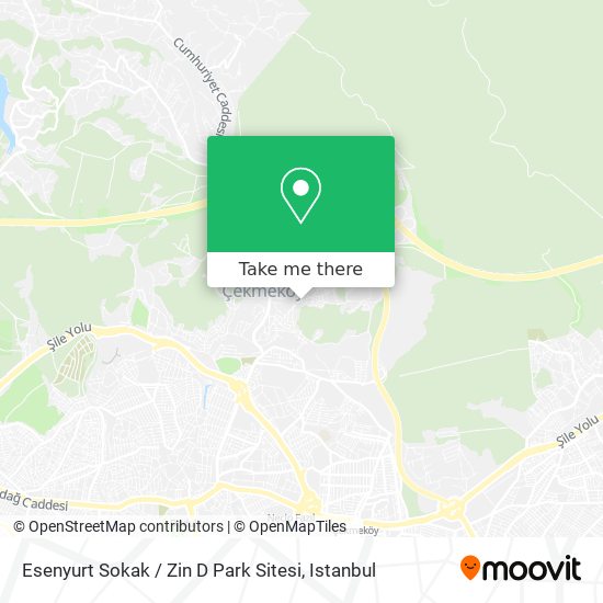 Esenyurt Sokak / Zin D Park Sitesi map