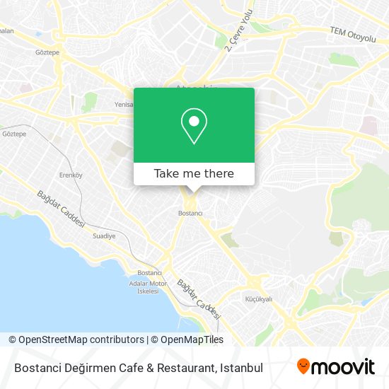 Bostanci Değirmen Cafe & Restaurant map