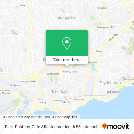 Dilek Pastane, Cafe &Restaurant Incirli E5 map