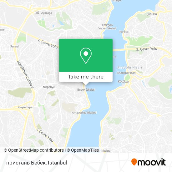 пристань Бебек map