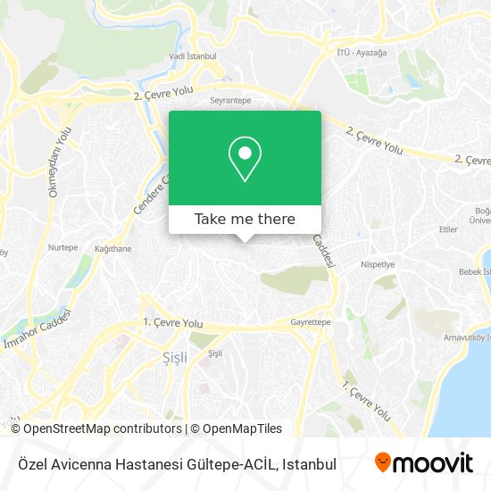Özel Avicenna Hastanesi Gültepe-ACİL map