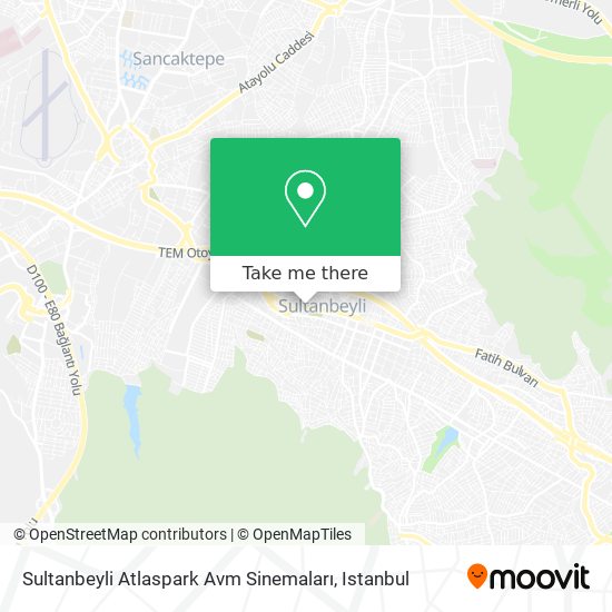 Sultanbeyli Atlaspark Avm Sinemaları map