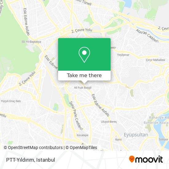 PTT-Yıldırım map