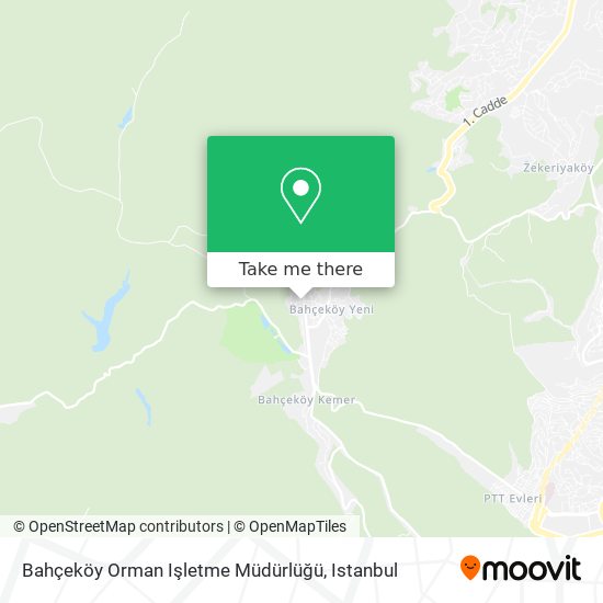 Bahçeköy Orman Işletme Müdürlüğü map