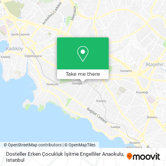 Dosteller Erken Çocukluk İşitme Engelliler Anaokulu map