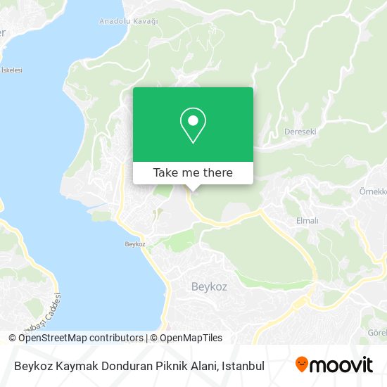 Beykoz Kaymak Donduran Piknik Alani map