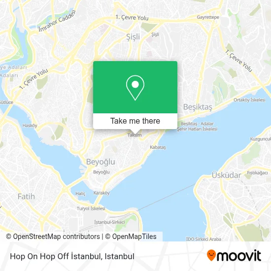 Hop On Hop Off İstanbul map