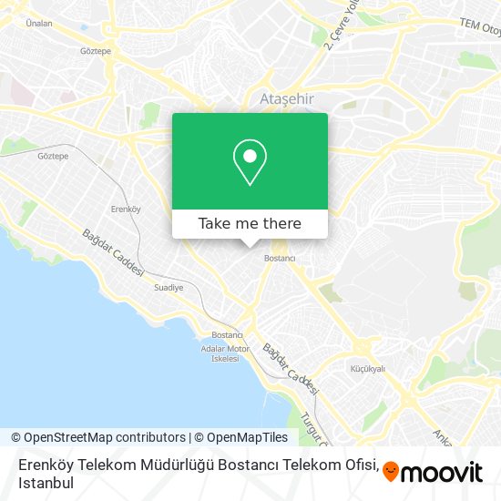 Erenköy Telekom Müdürlüğü Bostancı Telekom Ofisi map