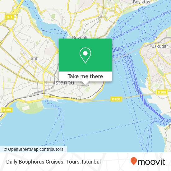 Daily Bosphorus Cruises- Tours map