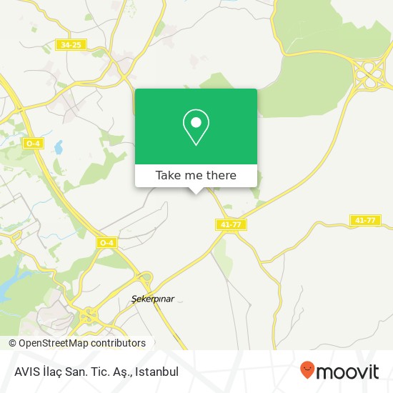 AVIS İlaç San. Tic. Aş. map