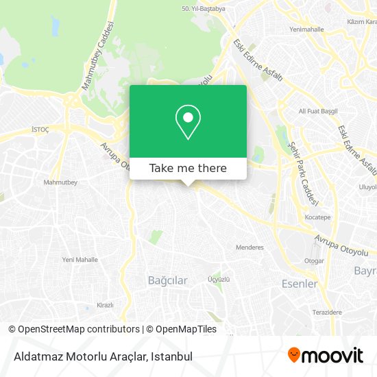 Aldatmaz Motorlu Araçlar map