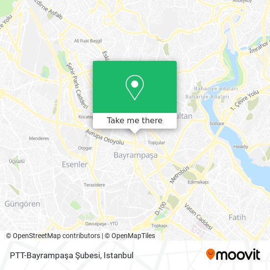 PTT-Bayrampaşa Şubesi map