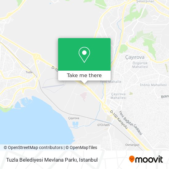 Tuzla Belediyesi Mevlana Parkı map